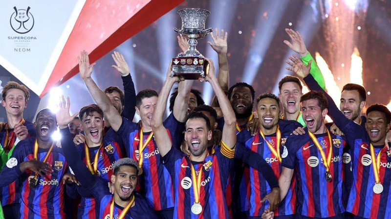 Barcelona đã lên ngôi vô địch Siêu cúp Tây Ban Nha